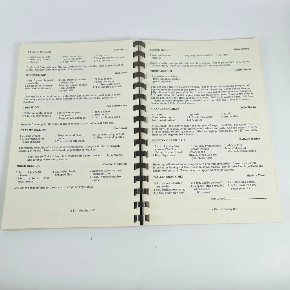 Cherished Recipes Open Door Mission Omaha Nebraska Vintage Cookbook
